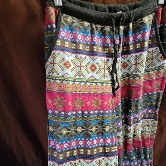 Pink Republic lounge / pj pants Multicolored purple, blue, pink etc. Size Medium - Picture 6 of 8
